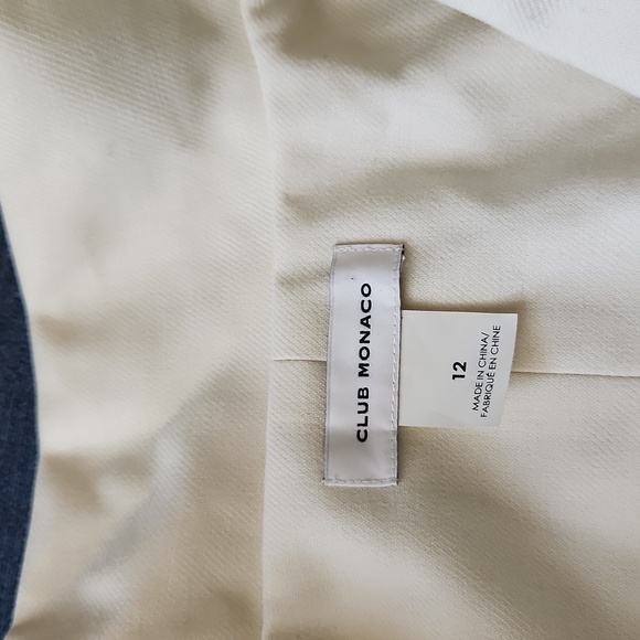 NWOT, Club Monaco Half Belted Cream Sleeveless Midi Shirt Dress Size 12 - Picture 7 of 13